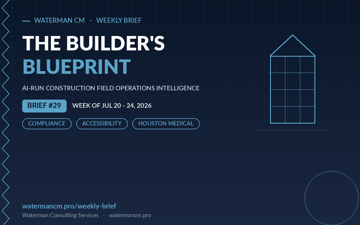 The Comment Window Closed This Week: Why Houston Medical Buildouts Can't Wait on TDLR's Chapter 68 Review